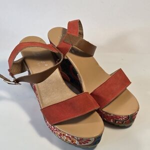 Women Wedge Sandals Platform Ankle Buckle High Heels Pumps Shoes Summer Size 8.5